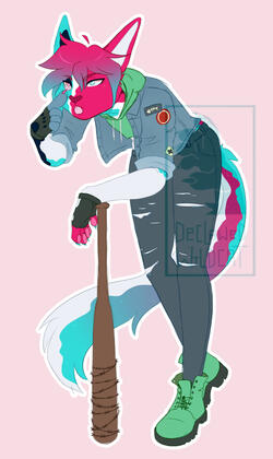 Colored sketch fullbody, minimal shading